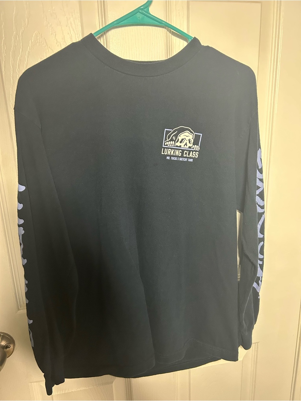 Lurking Class Navy Blue Long Sleeve Graphic Tee